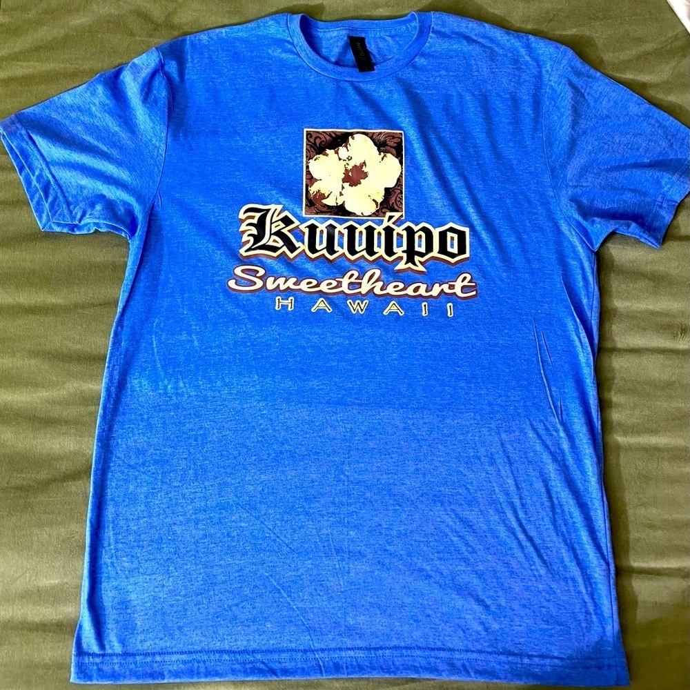 Kuuipo Sweetheart Hawaii T-shirt Gildan soft style 980 Sz L. F-26